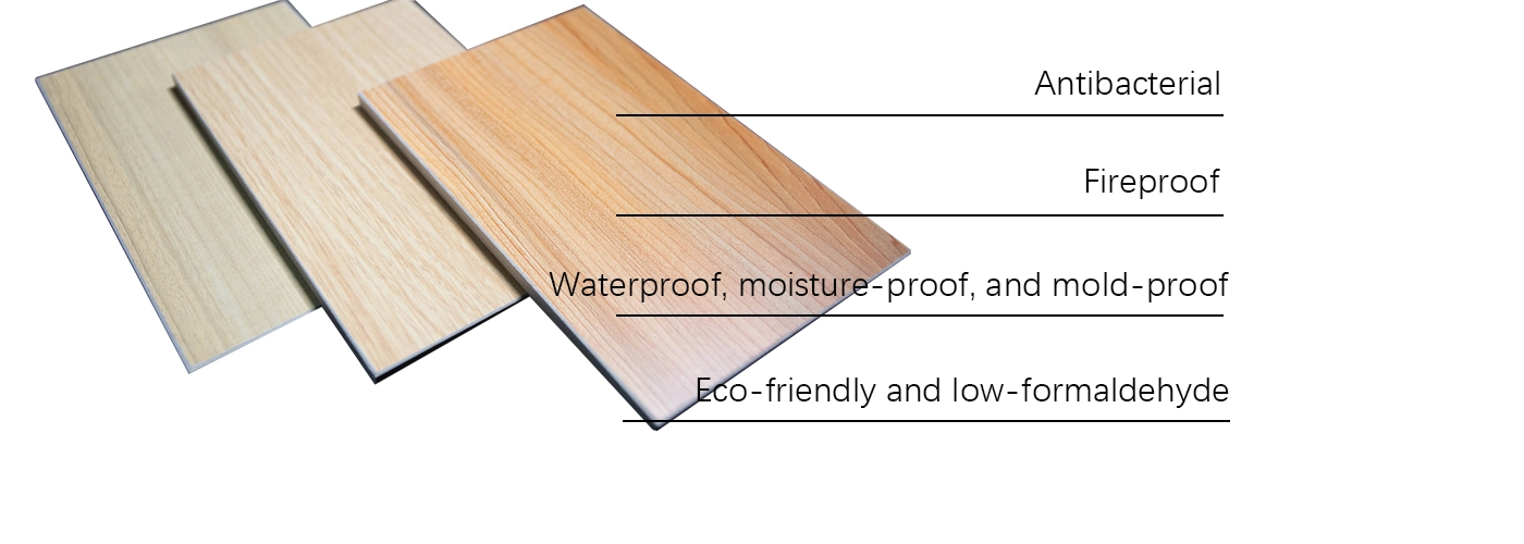Wood grain antibacterial board Wood grain antibacterial board