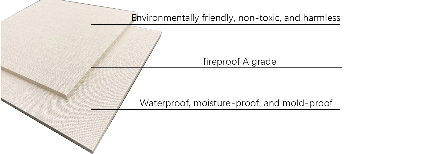 Imitation cloth pattern fireproof board