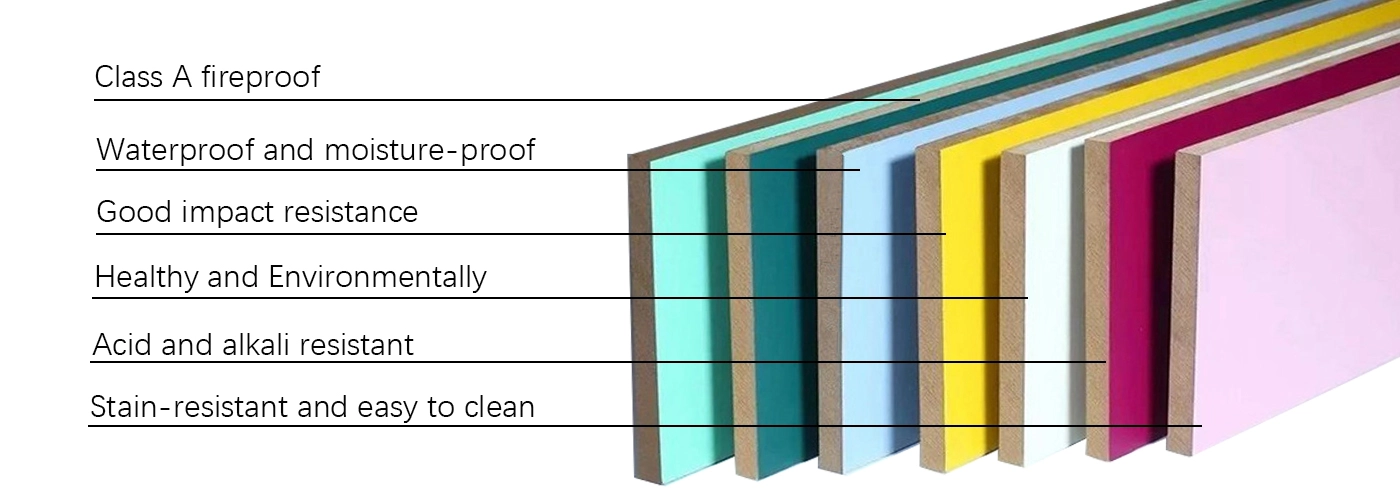 UV coated calcium silicate panel