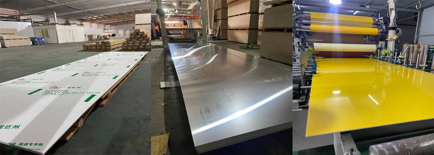 Coated aluminum composite board