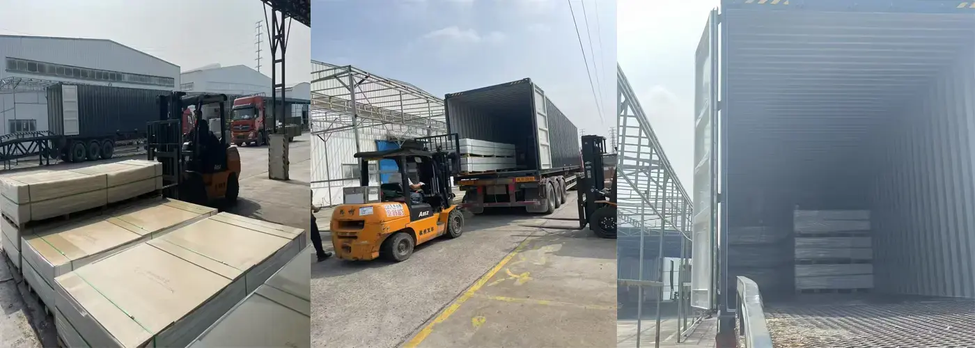 Medical antibacterial panels shipped for a hospital project in a Southeast Asian country